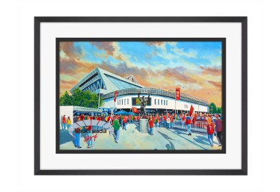 Ashton Gate Stadium 'Going to the Match' Fine Art Print - Bristol City FC